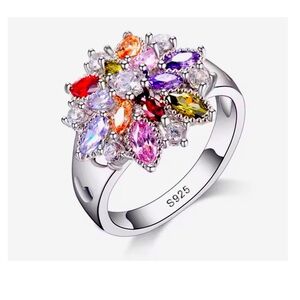 925 STERLING SILVER CUBIC ZIRCONIA RING